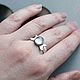 Кольцо Фазы Луны. Кольца. Quadrojewelry. Ярмарка Мастеров.  Фото №4
