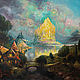 Oil painting City of gold... Golden City, Pictures, Morshansk,  Фото №1