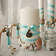 Свадебный набор аксессуаров в Морском стиле, Свадебные свечи, Дзержинск,  Фото №1