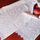 White rushnik for wedding Wedding rushnik Rushnik under the feet of the young, Wedding towels, Taganrog,  Фото №1