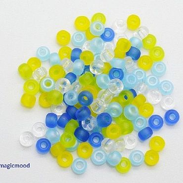 Материалы для творчества ручной работы. Ярмарка Мастеров - ручная работа 10гр 6/0 Миюки МИКС 06 лагуна японский бисер Miyuki. Handmade.
