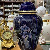 Винтаж handmade. Livemaster - original item Vase with lid 