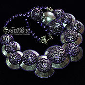 Украшения handmade. Livemaster - original item Purple Jewelry Set (339) Designer Jewelry. Handmade.