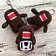 Брелок в стиле JDM -ДомоКун.  Domo Kun  for Japanese car, Мягкие игрушки, Орел,  Фото №1