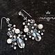 Заказать Pendientes de perlas con diamantes de imitación, pendientes de Boda, pendientes de novia. torystyle (ToryStyle). Ярмарка Мастеров. . Earrings Фото №3