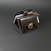 Сумки и аксессуары handmade. Livemaster - original item Hybrid.Small wallet, leather cardholder. Genuine leather.. Handmade.