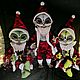 Инопланетяне "Bad Santa". Портретная кукла. Forest Fox Toys. Интернет-магазин Ярмарка Мастеров.  Фото №2