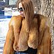 coat. jacket. Bolero from fur of the Siberian red Fox. Fur Coats. Zimma. My Livemaster. Фото №5