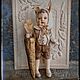 Елочная ватная игрушка, коллекционная кукла Мальчик с Морковкой, Елочные игрушки, Волгоград,  Фото №1