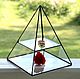 Jewelry box . Glass pyramid. Display. Chests. Glass Flowers. Online shopping on My Livemaster.  Фото №2