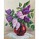 Oil painting in frame. Lilac Floral Still Life, Pictures, Zhukovsky,  Фото №1