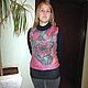 felted tunic Fuchsia, Vests, Moscow,  Фото №1
