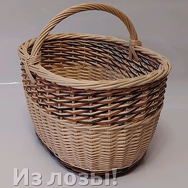 Дача и сад ручной работы. Ярмарка Мастеров - ручная работа Корзина грибная плетеная из лозы 20 литров. Handmade.