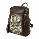 Order Women's backpack 'Cat Steampunk'. Pelle Volare. Livemaster. . Backpacks Фото №3