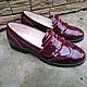 Женские лоферы BURGUNDY STYLE (бордовый стиль). Лоферы. LLASEN-SHOES. Ярмарка Мастеров.  Фото №6