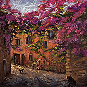 Картины и панно handmade. Livemaster - original item Paintings: urban landscape of Provence France IN THE OLD TOWN. Handmade.