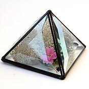Свадебный салон handmade. Livemaster - original item Box. Box Pyramid. Box of glass. Jewelry Box Tiffany. Handmade.