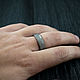 Матово-серое Титановое кольцо с деревом Кокоболо. Кольца. A.S.G Design. Ярмарка Мастеров.  Фото №5