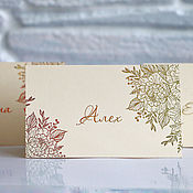 Свадебный салон handmade. Livemaster - original item Foil cards: Ivory. Handmade.