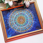 Картины и панно handmade. Livemaster - original item Mandala of happiness and harmony, on handmade canvas. Handmade.