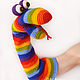 La serpiente manual. Punto de juguete en la mano, Stuffed Toys, Volgograd,  Фото №1
