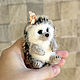 Brooch Hedgehog puffy wool. Brooches. handmade toys by Mari (handmademari). Online shopping on My Livemaster.  Фото №2