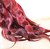 Материалы для творчества handmade. Livemaster - original item Hair for dolls is natural. ( Rubin). Curls curls for dolls. Handmade.