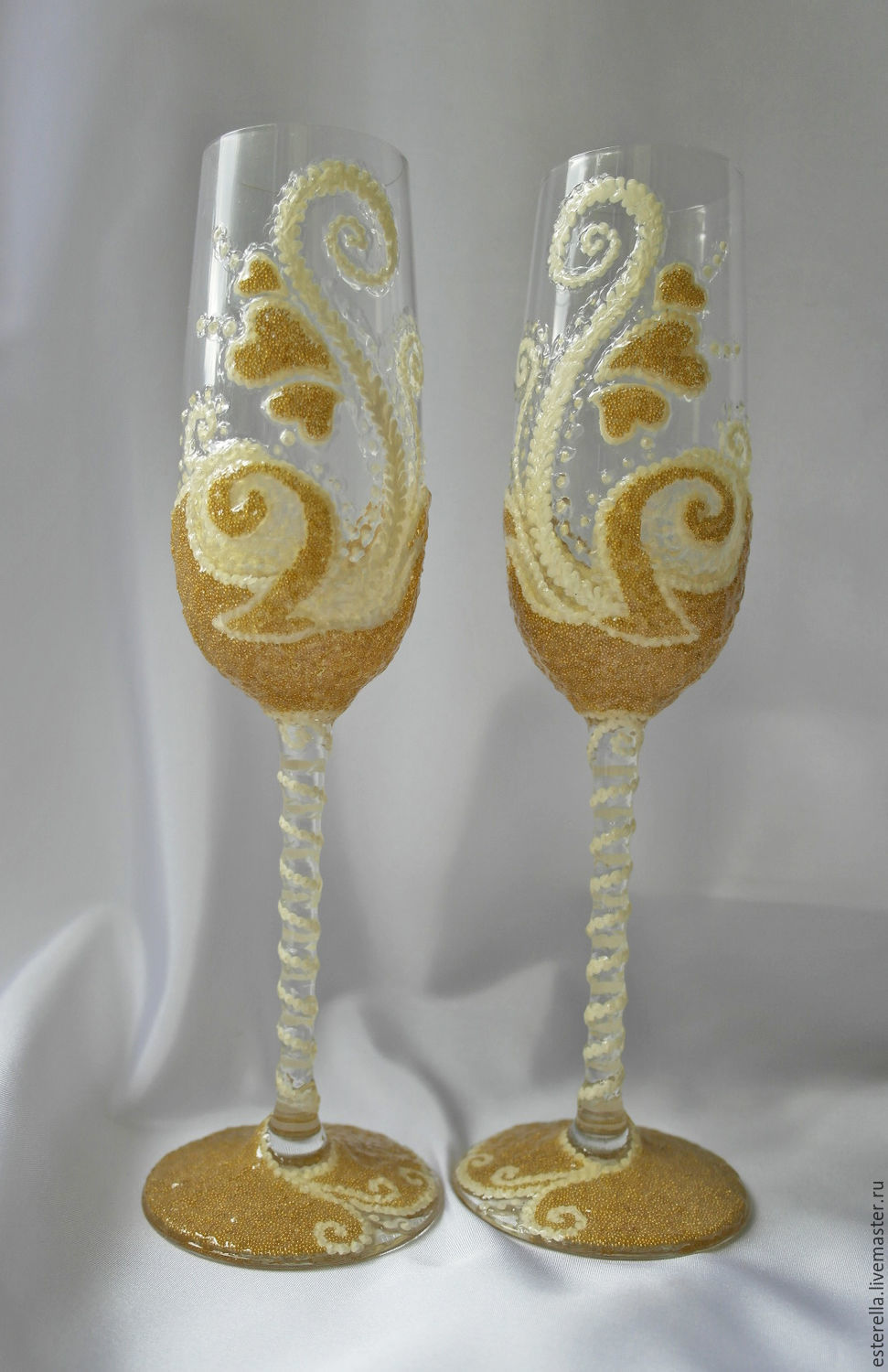 Wedding glasses ' Golden placer', Wedding glasses, Nakhabino,  Фото №1
