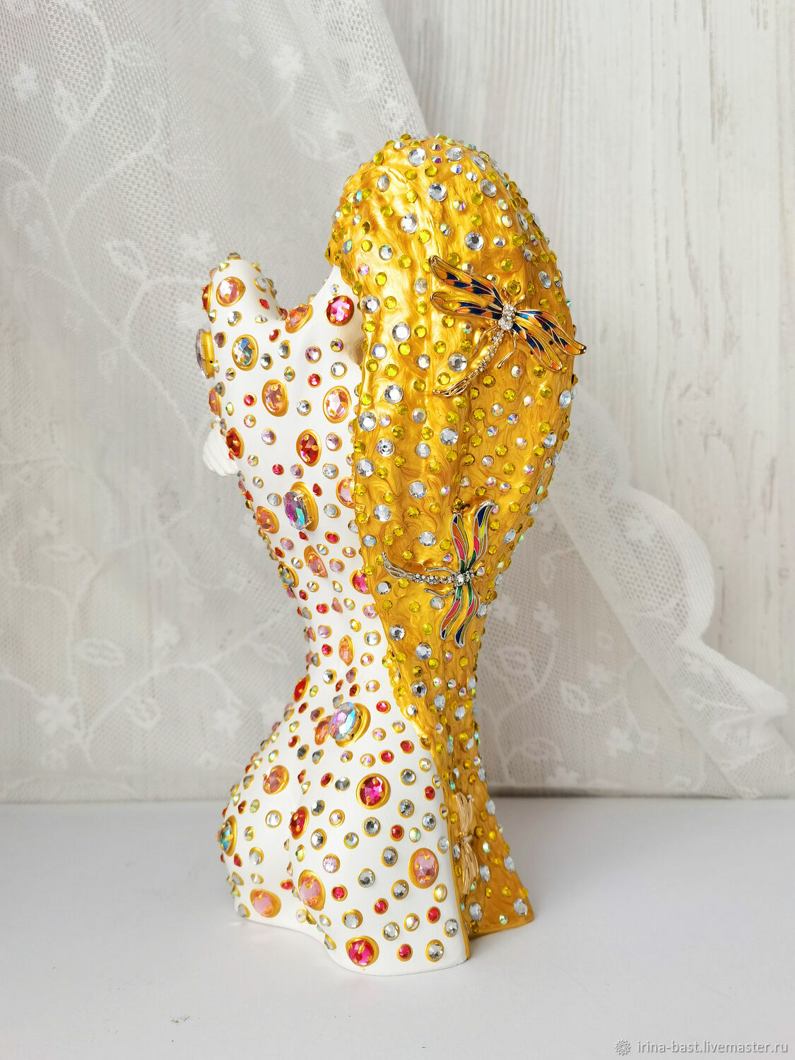 Statuette girl, rhinestones. Nude erotic sculpture – купить на Ярмарке ...