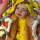 Ватная игрушка «Девочка-Жираф». Интерьерная кукла. AnnaFedotova. Ярмарка Мастеров.  Фото №4