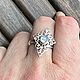 Кольцо с Лунным Камнем (Адуляр) серебро 925. Кольца. Jeweller -Danil. Ярмарка Мастеров.  Фото №5