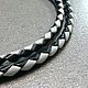 Order Leather Black / White Lace 3mm thick. belrufina. Livemaster. . Necklace Фото №3