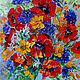 Poppies painting 'still life with Poppies and Strawberries' painting with poppies. Pictures. Multicolor Gallery. My Livemaster. Фото №4