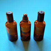 Материалы для творчества handmade. Livemaster - original item Glass bottle with roller 50 ml. Handmade.