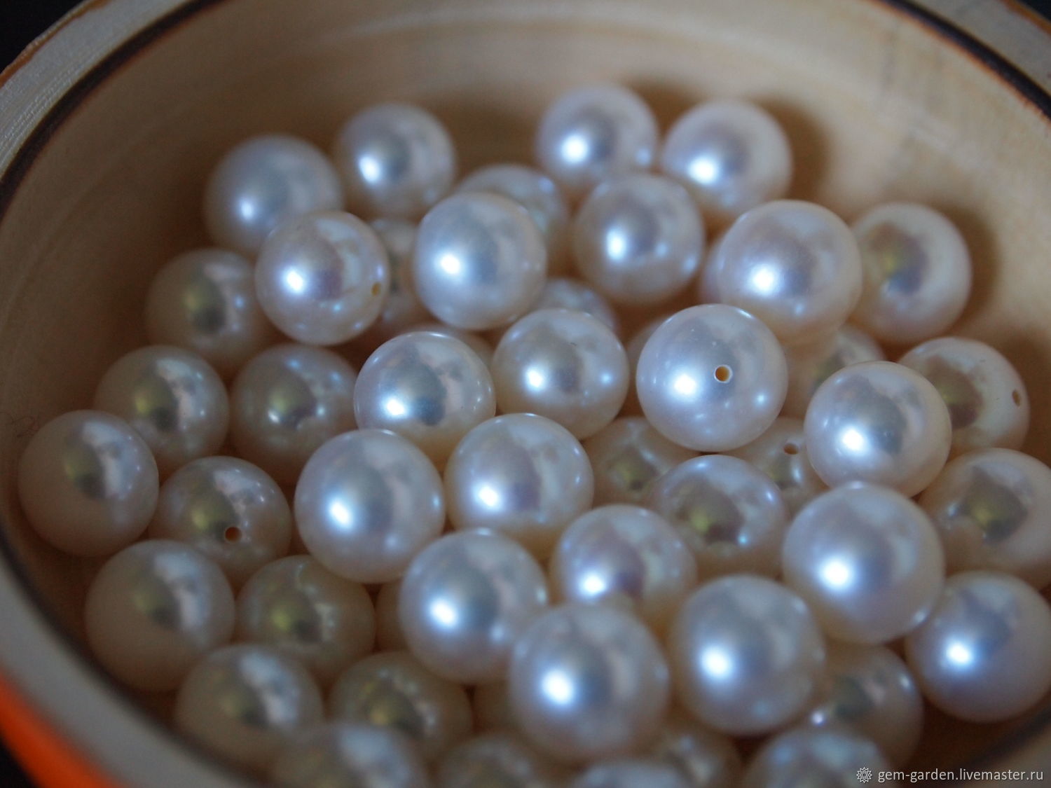 Freshwater Pearl White 7,5-8,0, Beads1, Moscow,  Фото №1