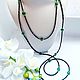 Order Long necklace made of black spinel and chrysoprase. magical-beauty (Magical-Beauty). Livemaster. . Necklace Фото №3