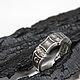 Кольцо мужское с цирконами из серебра 925 пробы HH0102. Кольца. Sunny Silver. Ярмарка Мастеров.  Фото №4