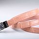 Cinturón de mujer de cuero genuino de cocodrilo, ancho 2.5 cm IMA3000UP. Straps. CrocShop. Ярмарка Мастеров.  Фото №5