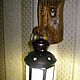 Деревянный светильник, Потолочные и подвесные светильники, Орел,  Фото №1