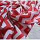 Plaid niños manta de verano ligero zigzag rojo Plaid para bebé. Blankets. Home textiles for children and toys. Интернет-магазин Ярмарка Мастеров.  Фото №2