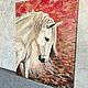 Talisman oil painting white horse beautiful horse. Pictures. marselart. My Livemaster. Фото №5