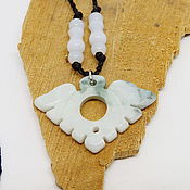 Украшения handmade. Livemaster - original item Petrel pendant (jadeite). Handmade.