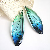 Украшения handmade. Livemaster - original item Transparent Dragonfly Wings Earrings Forest Sea Fairy Epoxy Resin. Handmade.