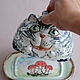  Oilcan 'Cheshire cat'. Plates. Mila. My Livemaster. Фото №6