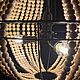 Люстра из деревянных бусин. Люстры. kabira_interior_light/дизайнерский свет. Ярмарка Мастеров.  Фото №4