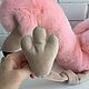 Заказать Игрушка из натурального меха Розовый Фламинго, 70 см. Мастерская OnlyFur. Ярмарка Мастеров. . Мягкие игрушки Фото №3