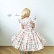 Платье "Princess" принт Персиковые цветы. Платье. Little___dress. Ярмарка Мастеров.  Фото №4