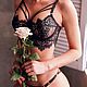 Комплект  нижнего белья свадебный. Daizi. Комплекты белья. Natali Lingerie / Нижнее бельё ручной работы!. Ярмарка Мастеров.  Фото №6
