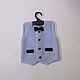 Order Vest for a boy of 3-6 months, height 62-68 cm. Cozy corner (nadejdamoshkina). Livemaster. . Childrens vest Фото №3