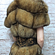 Жилет из соболя с вышивкой на поясе. Шубы. Polinella Furs Exclusive. Ярмарка Мастеров.  Фото №5